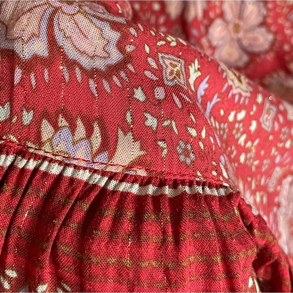 Spell & the Gypsy Poinciana Boho Midi Gown NWOT Cherry ๐ Small - Picture 5 of 8